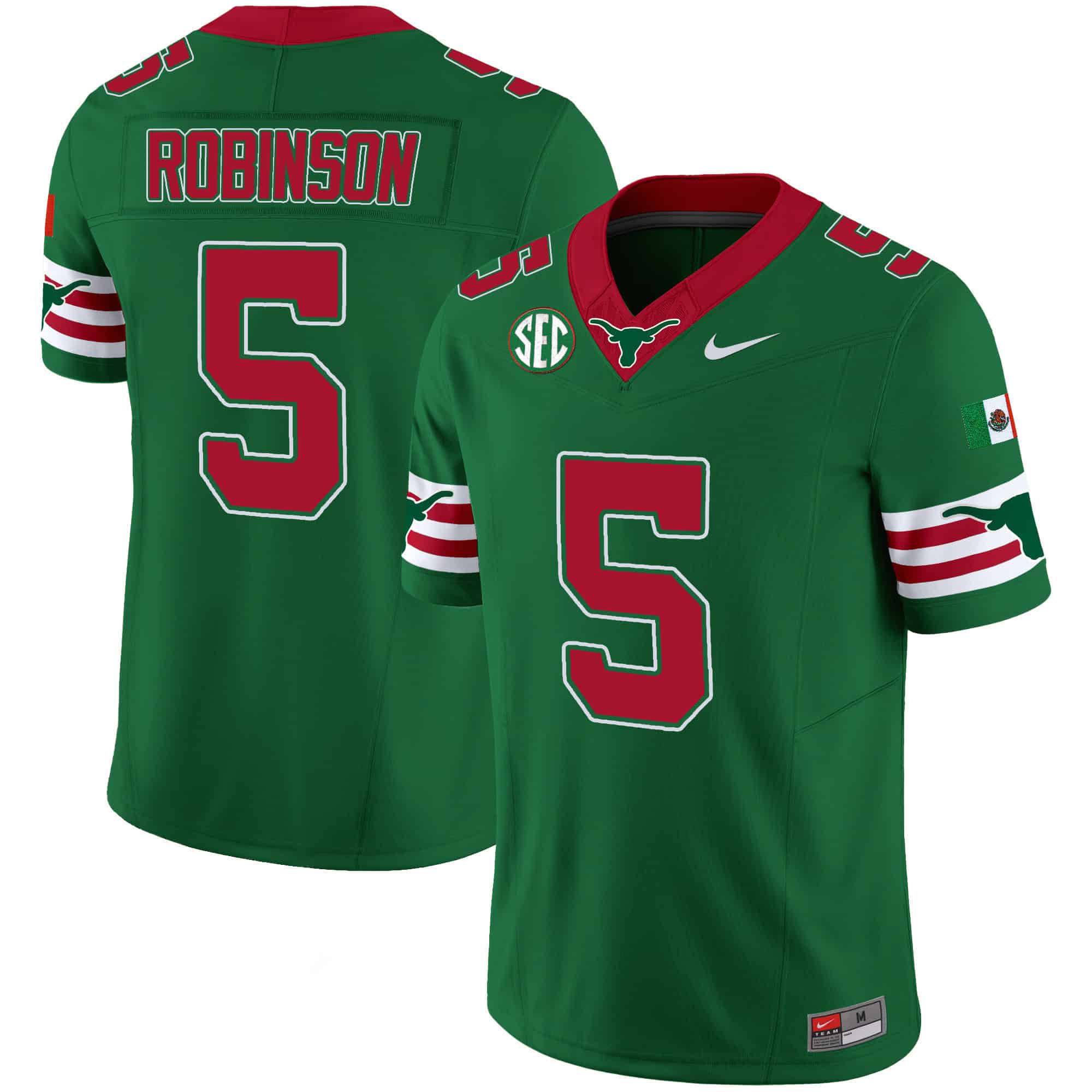 Men Texas Longhorns #5 Robinson Green 2024 Nike Mexico SEC Patch Vapor NCAA Jersey->indianapolis colts->NFL Jersey